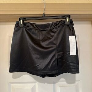 Urban Outfitters Black Satin Mini Skirt